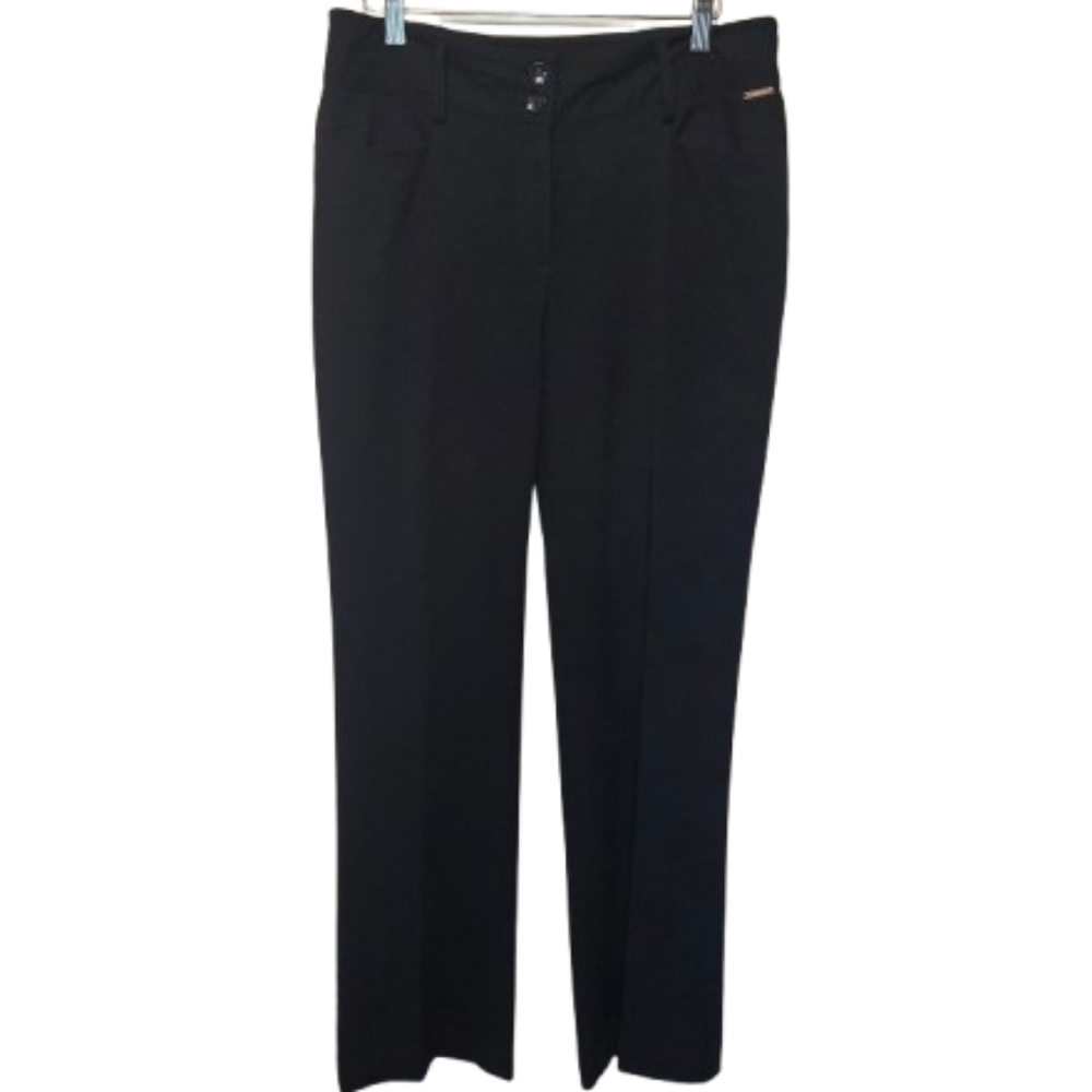 Tahari Black Straight Leg Dress Pants